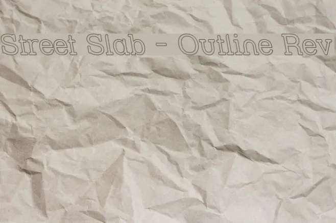 Street Slab - Outline Rev Example 2
