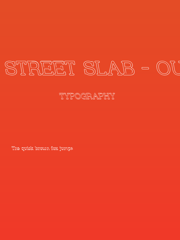 Street Slab - Outline Rev Poster