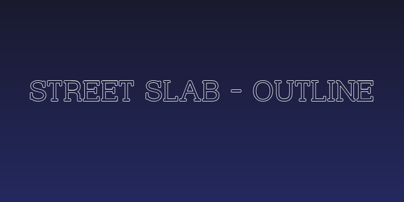 Street Slab - Outline Social Header