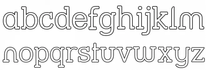 Street Slab - Outline خط أحرف صغيرة