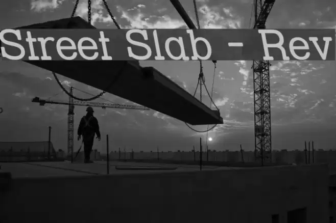 Street Slab - Rev Font examples