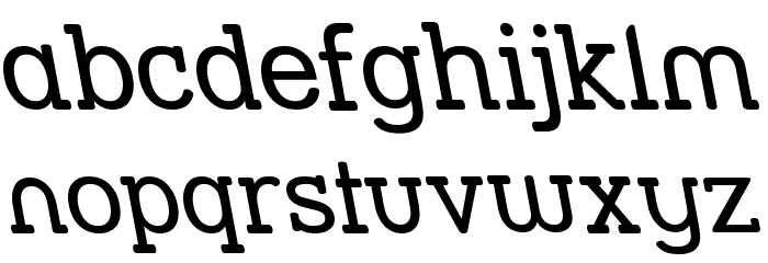 Street Slab - Rev Font LOWERCASE