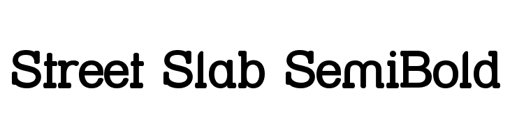 Street Slab SemiBold Font