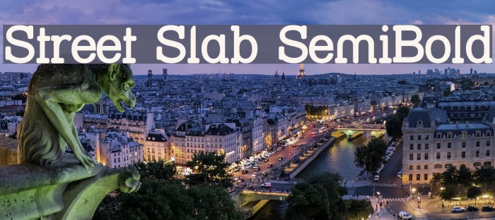 Street Slab SemiBold Font examples