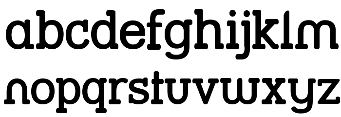 Street Slab SemiBold Font LOWERCASE
