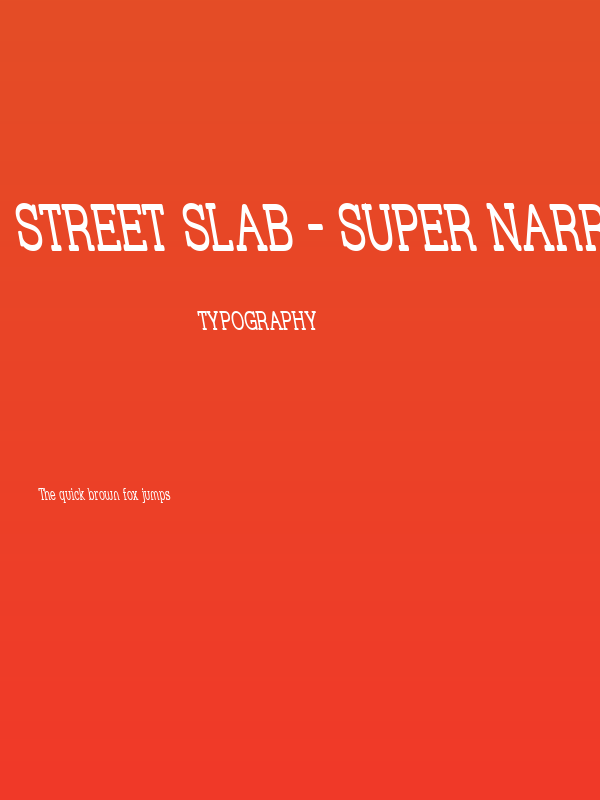 Street Slab - Super Narrow Rev Poster