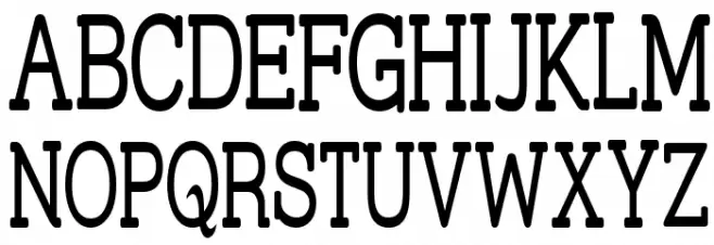 Street Slab - Super Narrow フォント 大文字