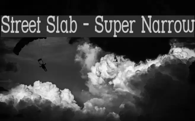 Street Slab - Super Narrow Font examples