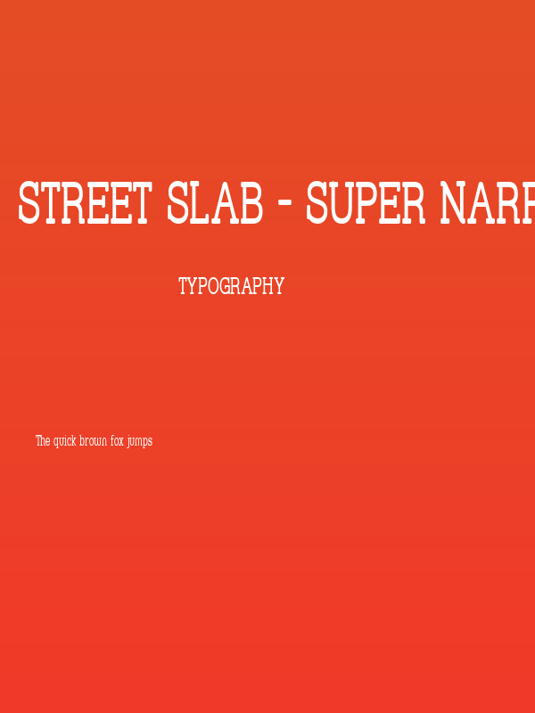Street Slab - Super Narrow Poster