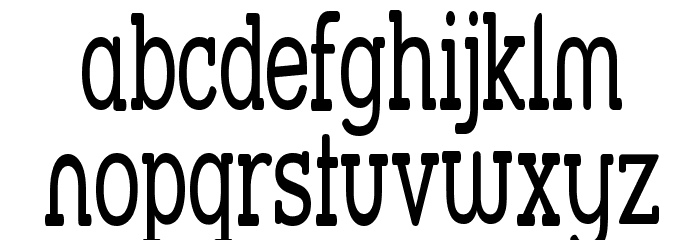 Street Slab - Super Narrow Font LOWERCASE