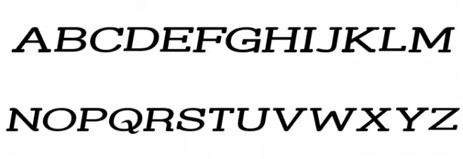 Street Slab - Super Wide Italic Polices MAJUSCULES