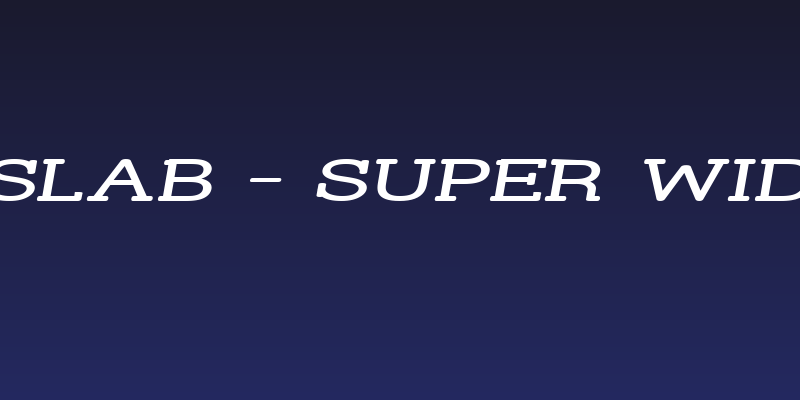 Street Slab - Super Wide Italic Social Header