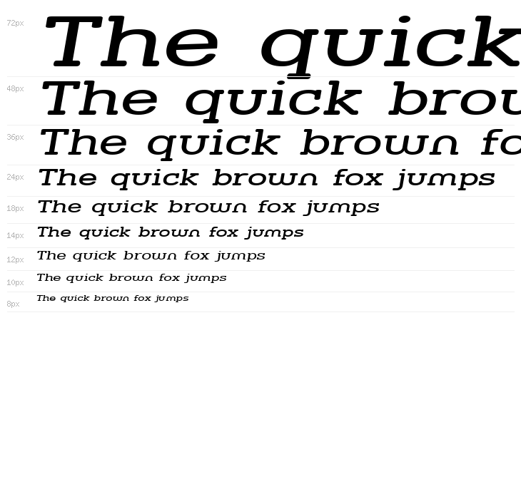 Street Slab - Super Wide Italic Waterfall