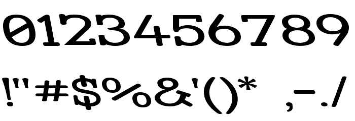 Street Slab - Super Wide Rev Font OTHER CHARS