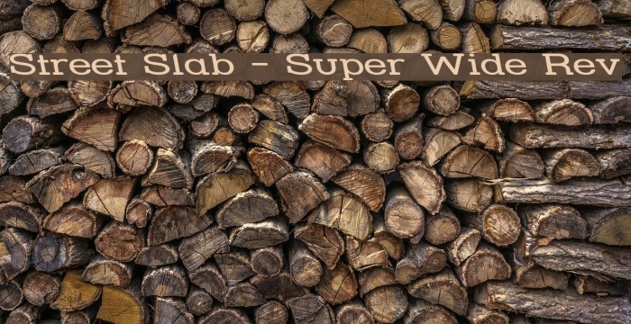 Street Slab - Super Wide Rev Font examples
