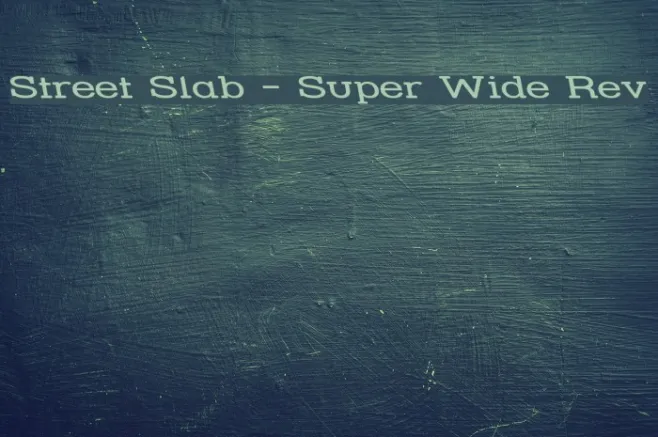 Street Slab - Super Wide Rev Example 2