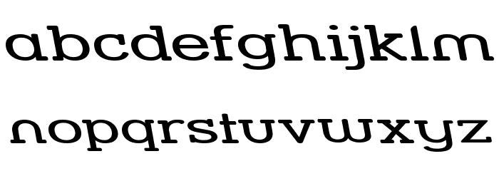 Street Slab - Super Wide Rev Font LOWERCASE