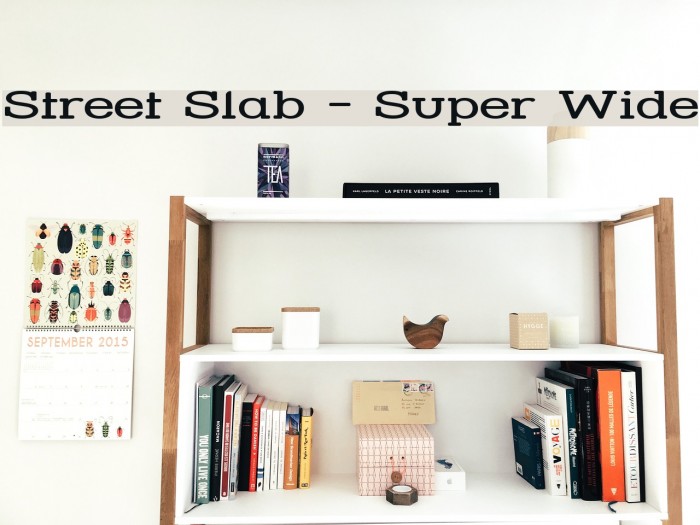 Street Slab - Super Wide Font examples