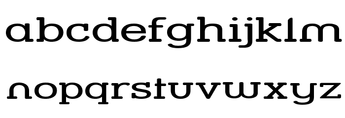 Street Slab - Super Wide Font LOWERCASE