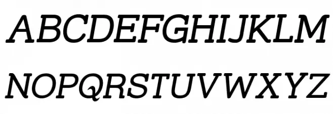 Street Slab Upper Italic Polices MAJUSCULES