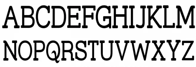 Street Slab Upper - Narrow Schriftart Groß