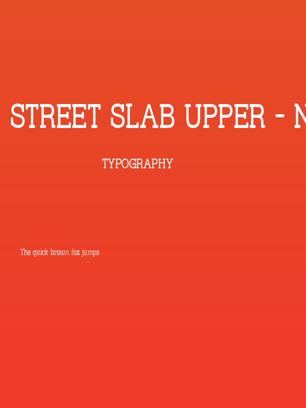 Street Slab Upper - Narrow Poster