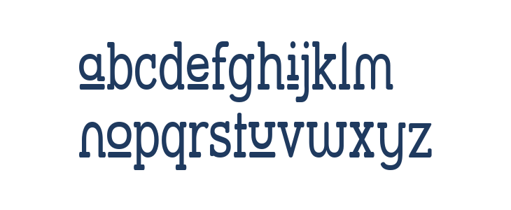 Street Slab Upper - Narrow Lowercase