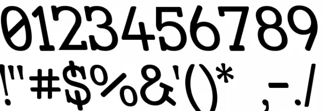 Street Slab Upper - Rev Font OTHER CHARS