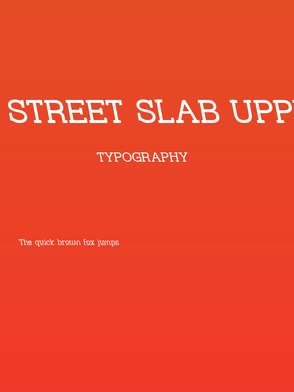 Street Slab Upper - Rev Poster