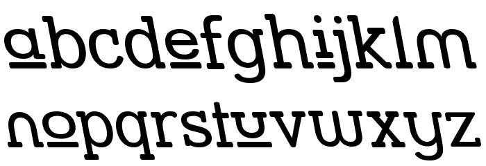 Street Slab Upper - Rev Font LOWERCASE