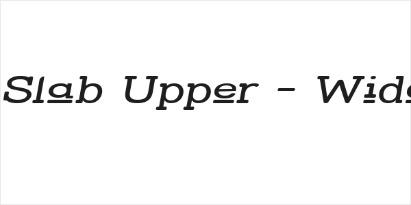 Street Slab Upper - Wide Italic Logo