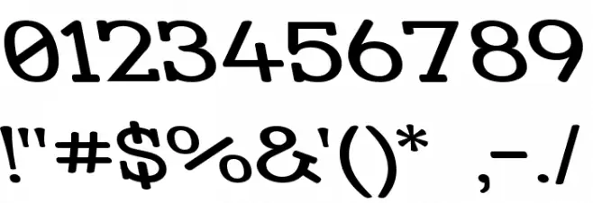 Street Slab Upper - Wide Rev Font OTHER CHARS