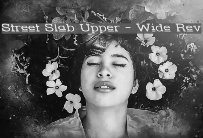 Street Slab Upper - Wide Rev Font examples
