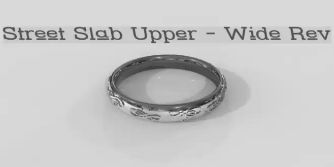 Street Slab Upper - Wide Rev Font examples