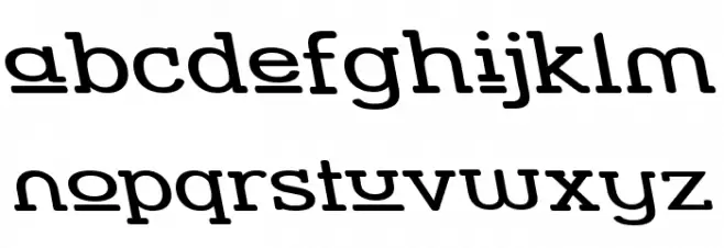 Street Slab Upper - Wide Rev Schriftart Kleinbuchstaben