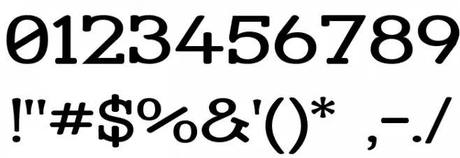 Street Slab Upper - Wide Font OTHER CHARS