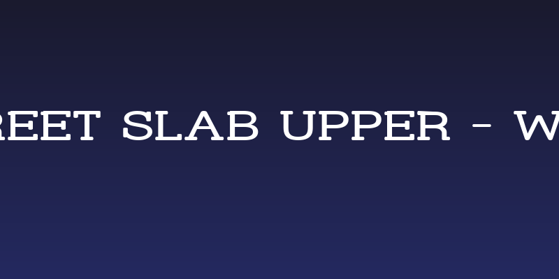 Street Slab Upper - Wide Social Header