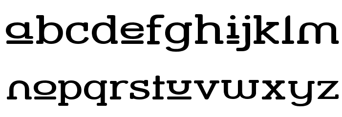 Street Slab Upper - Wide Font LOWERCASE