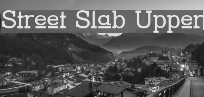 Street Slab Upper Font examples