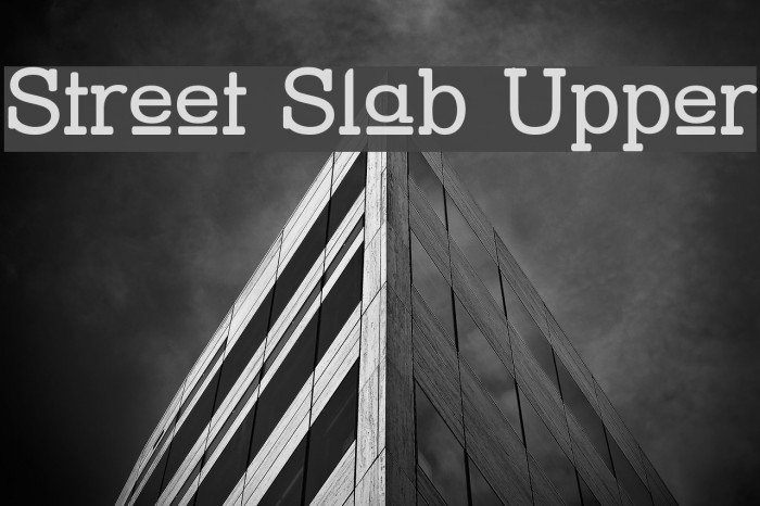 Street Slab Upper Font examples
