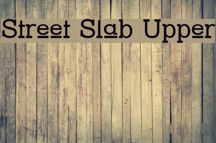 Street Slab Upper Font examples