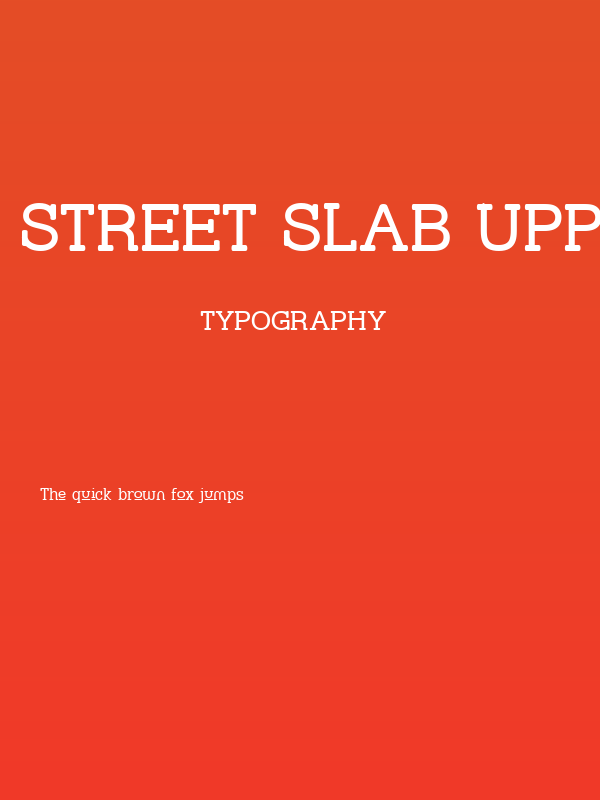 Street Slab Upper Poster