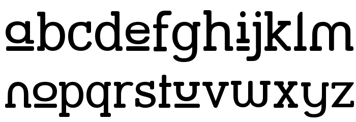 Street Slab Upper Font LOWERCASE