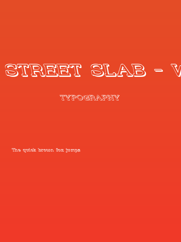 Street Slab - Wide 3D Rev Poster