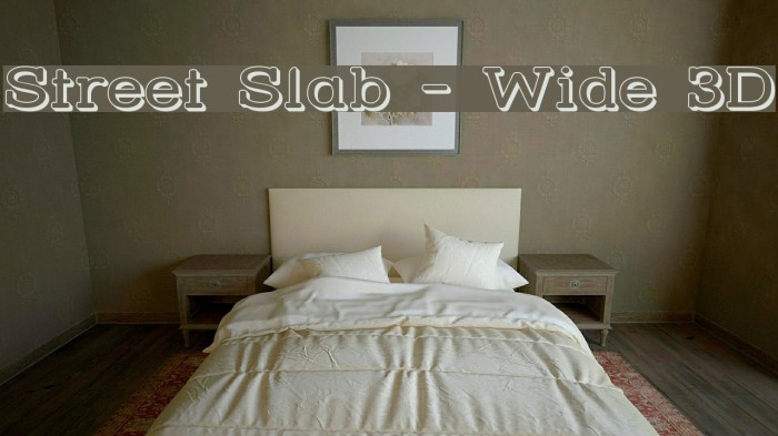 Street Slab - Wide 3D Example 2