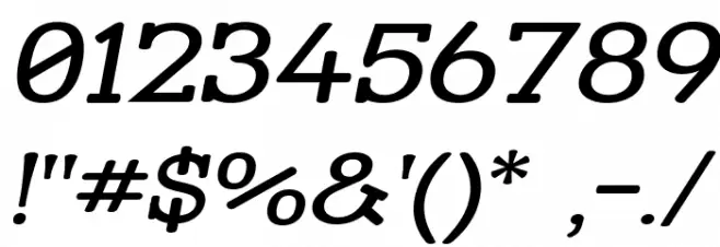 Street Slab - Wide Italic Polices AUTRES CHARS