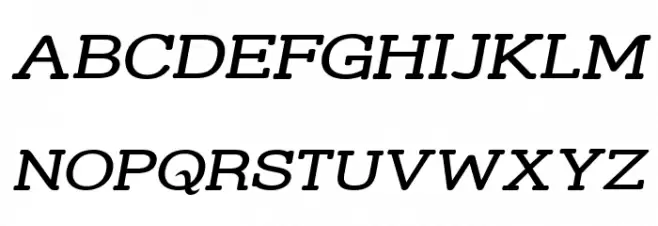 Street Slab - Wide Italic خط أحرف كبيرة