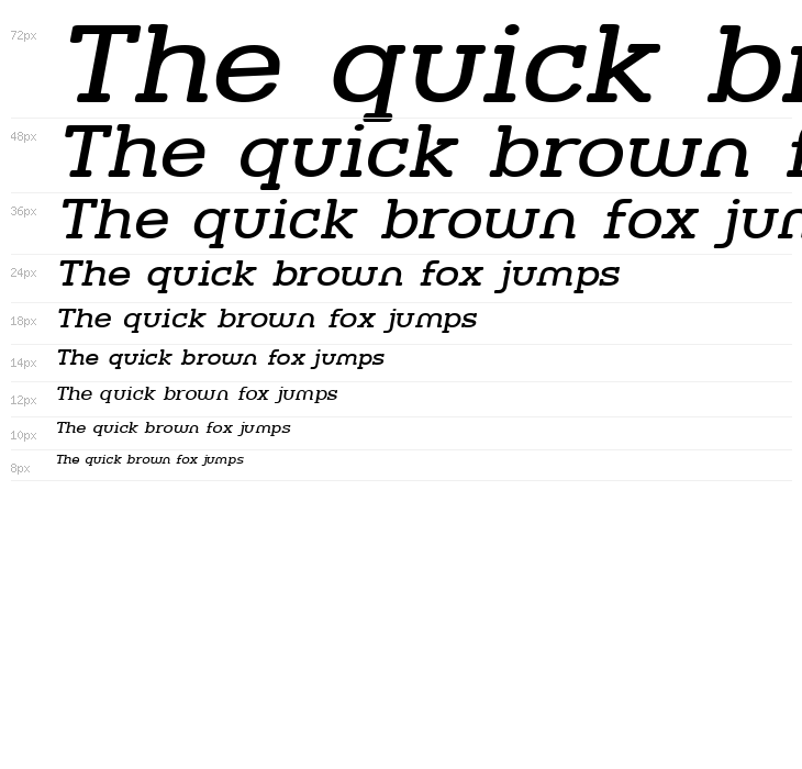 Street Slab - Wide Italic Waterfall