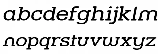 Street Slab - Wide Italic Polices MINUSCULES