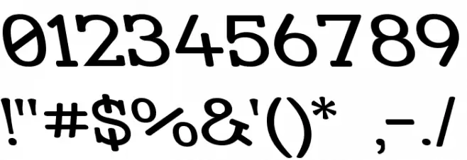 Street Slab - Wide Rev Font OTHER CHARS